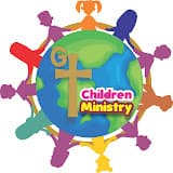 Golden Treasure Kids seal: children around a globe and a gold cross